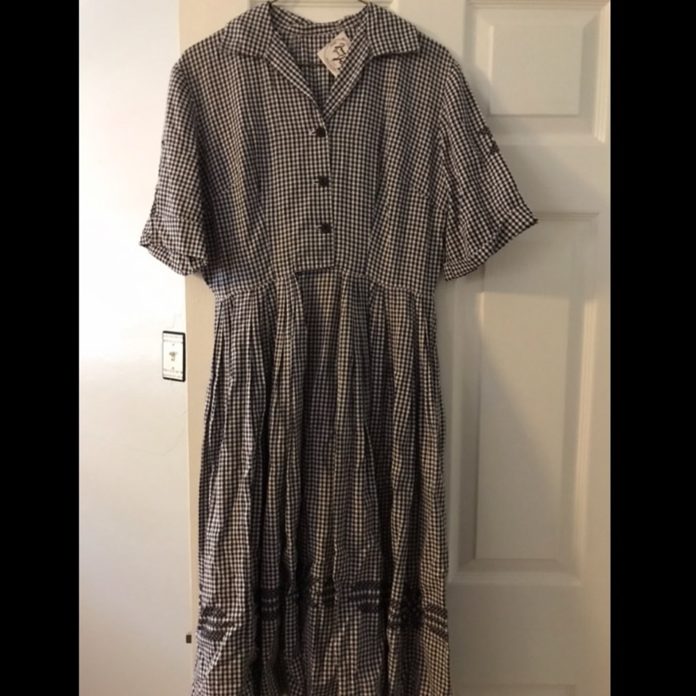 Vintage Gingham Pin-Up Dress